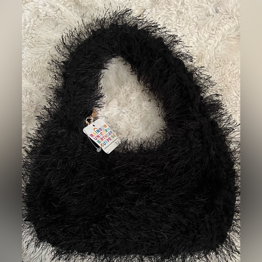 NWT KATY BAG RAINBOW UNICORN BIRTHDAY SURPRISE Black